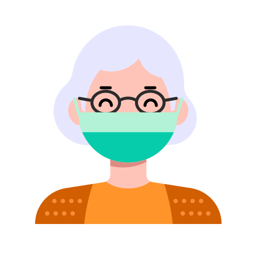 Avatar, grandma, marks, old lady icon